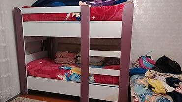 qardaşlar mebel: Qız üçün, Yeni, Çarpayı, Matras ilə, Siyirməsiz, Taxta — 3