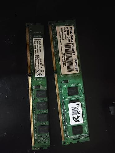 Kompüter ehtiyyat hissələri: Məhsul: DDR3 masaüstü RAM modulları (2 ədəd) - Kingston: 4 GB - — 1