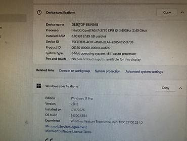 mini pc computer: HP Pro 3500 Series MT masaüstü kompüter komplekti Komplekt: - HP Pro — 3