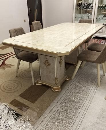 ✅Masa desti satilir 450 manata 6 stulla. Idealdi
Unvan zabrat*afa 3504