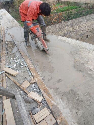 qumlama xidmeti: Beton kesme desme xidmeti beton kesen beton kesimi sesiz vibrasiyasiz — 3