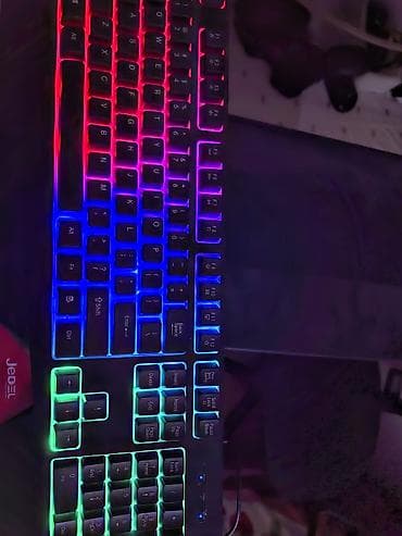 komputer ekrani: USB naqilli klaviatura + oyun üçün sol‑əlli mini klaviatura dəsti - — 2
