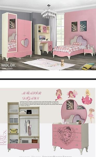 uşaq çarpayısı satılır: “Mələk” gənc otağı dəsti Fabrik istehsalı mebellərin topdan qiymətlə — 1