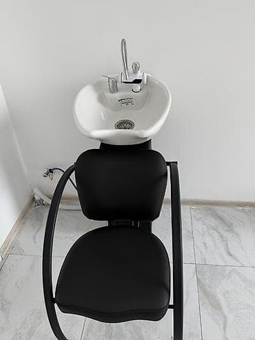 Salon üçün saç yuma stansiyası - Komplekt: keramik yuma kasası, kran
