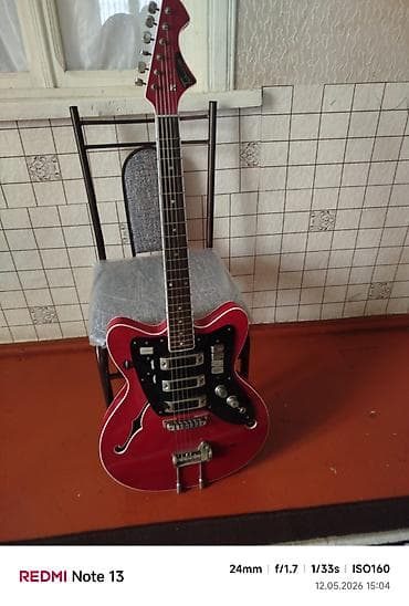 zeng ucun gitara: Jolana Tornado elektrik gitarası vintage - Korpus: yarı-akustik — 4