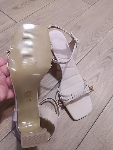 Botinka və botilyonlar: Ölçü: 40, rəng - Bej, Yeni — 3