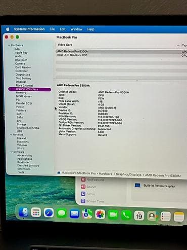 predator notebook: Macbook Pro 2019 16inch i7-9750H A2141 Ram: 16gb Yaddaş: 512gb SSD — 7