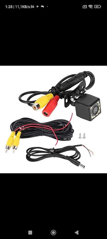 gps avto: HD arxa görüntü kamerası – 4 LED işıqlı, universal nömrə nişanı və ya — 2