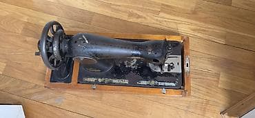 antik pullar: Antik əl tikiş maşını – mexaniki, fırladılan əl qolu ilə İstifadə — 2