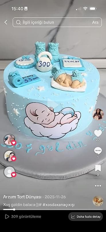 canta original: 🎂 AD GÜNÜ VƏ XÜSUSİ GÜNLƏR ÜÇÜN TORTLAR 🎂 ✨ Ev şəraitində, təmiz və — 7