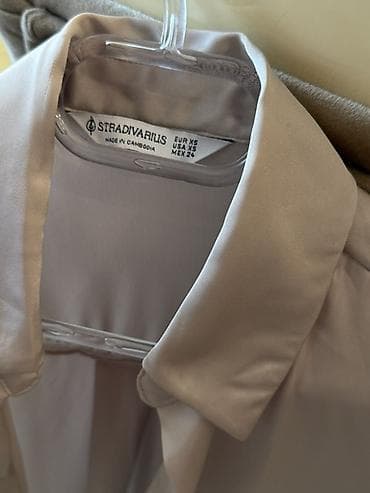 stradivarius torbe: Stradivarius qadın köynəyi - Rəng: açıq bej/şampan - Ölçü: XS (EUR XS — 2