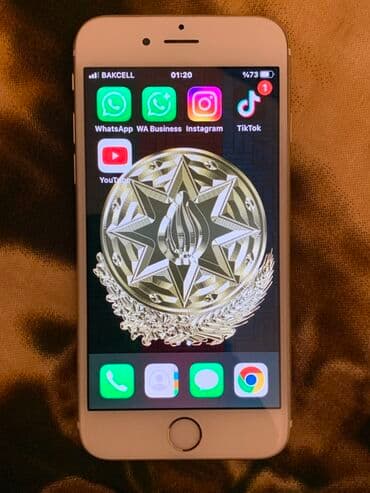 islenmis ayfon 5s: IPhone 6s, 16 GB, Qızılı, Barmaq izi — 1