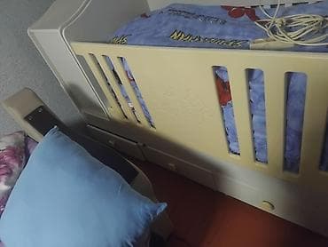 ucuz tül perdeler: Uşaq beşiyi - Material: MDF/taxta konstruksiya, krem rəngli yan — 1