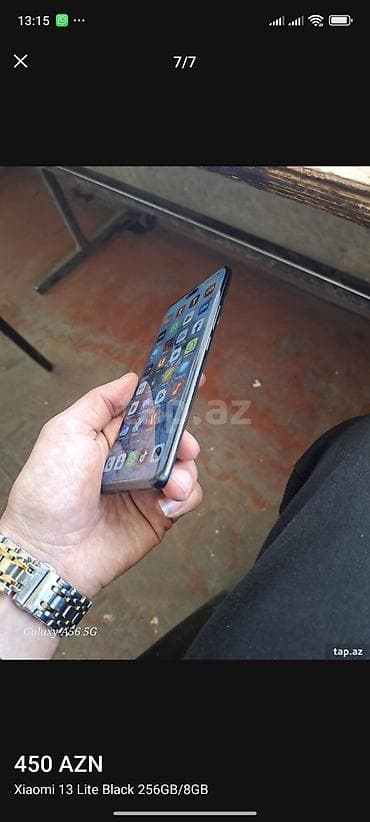 Xiaomi 13 Lite, 256 GB, rəng - Qara, 
 İki sim kartlı