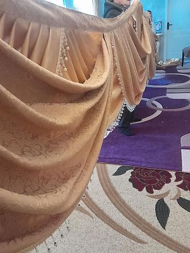 otaq gullerinin adlari: Uzunlugu 10metrlik hazir perde Zərif dekorativ pərdə – klassik “svag” — 1