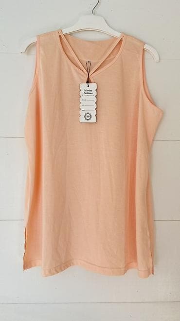 mersedes tursik: Brend: Marina Fabiano Model: Qolsuz bluz/top - Rəng: Şaftalı (açıq — 1