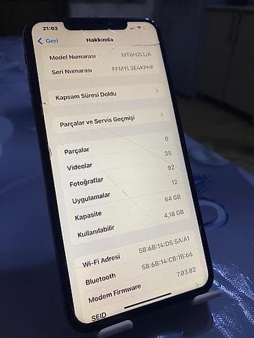 a34 ekran: IPhone Xs Max, 64 ГБ, Золотой, Face ID — 5