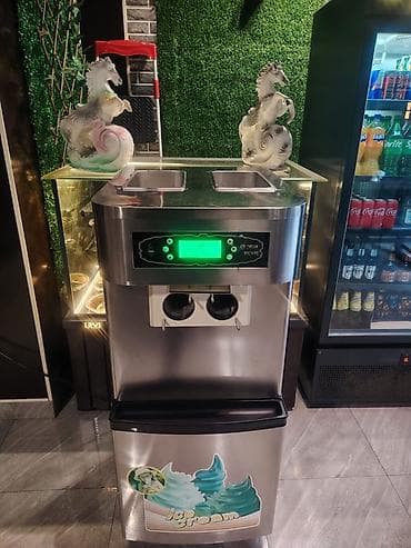 Soft dondurma aparatı – ikili ləvazimatlı - Peşəkar tipli soft