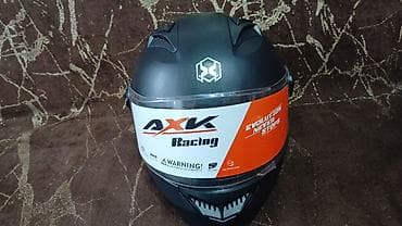 kompressor teh: AXK Racing tam üzlü moto dəbilqə 40 manat L-XL RAZMER YENİDİ - Model — 1