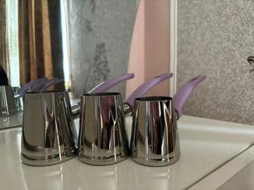 türk qəhvəsi qiyməti: Yeni, rəng - Gümüşü, Qəhvədan, Turka, Türkiyə — 1