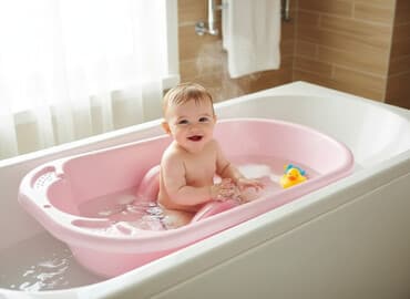 uşaqlar üçün keçə şap şapları: YENİDİR ❗❗❗ 🌸 Uşaq üçün çəhrayı vanna dəsti 🌸 Rahat və təhlükəsiz — 1