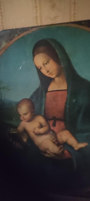 Təcili qədimi sovetin 50 illik Mono liza şəkli 80 man vaz - təmiz