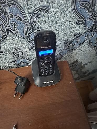 Техника и электроника: Стационарный телефон Panasonic, Беспроводной — 1