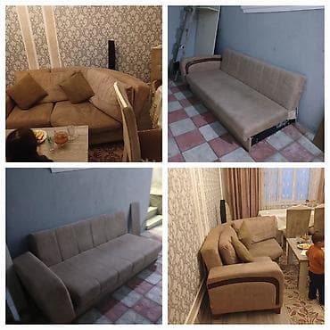 Divanlar: Künc divan, İşlənmiş, Açılan, Bazalı, Parça, Çatdırılma yoxdur — 1