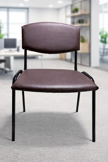 qab dəstləri: Ofis/ziyaretçi kreslosu – sadə və funksional dizayn - Rəng: tünd — 1