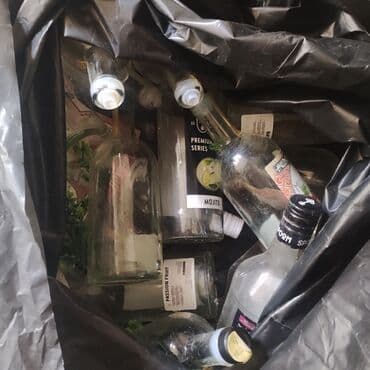 şüşə butulka: Təcili hamısı 15 man. boş şüşə butulkalar - Material: şəffaf qalın — 4