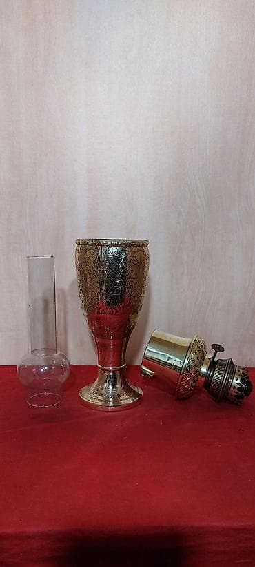 керосиновая лампа: Antik neft lampaları, 19-cu əsrin sonları almaniya istehdalı — 5