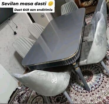 столы и стулья для гостинной цены: Masa stol stul desti — 1