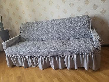 3 yerlik divan üçün universal örtük - Rəng və naxış: boz tonlarda
