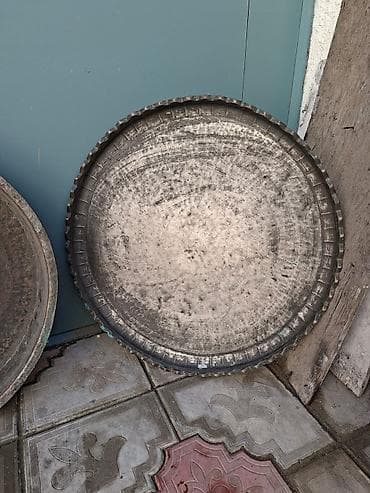 yarma: Məhsul: Böyük ölçülü mis/sinklənmiş metal sini-lər (2 ədəd) Təsvir: - — 3