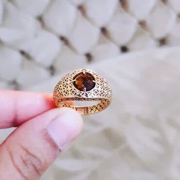 qızıl üzüklər qiymətləri 2022: Toy, Üzük, Sarı qızıl, 585 Əyar, Sapfir — 6