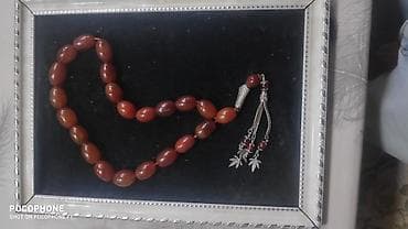 tebii mirvari muncuq: Təsbeh – təbii tonlarda oval muncuqlu model. - Muncuqlar — 1