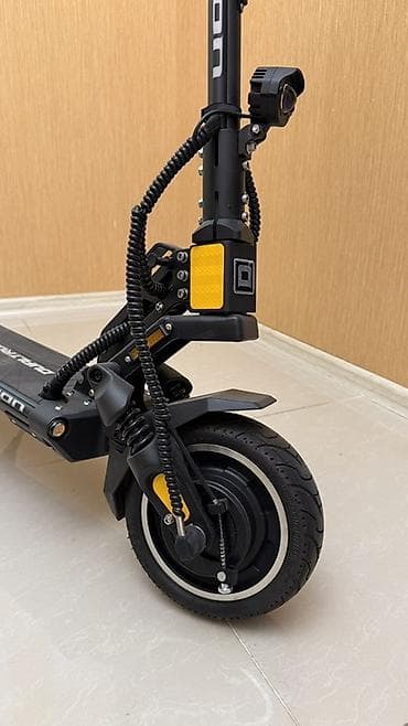 Dualtron elektrik skuter - Güclü ikiqat amortizasiya sistemi: ön və — 2