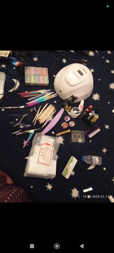 лампа для маникюра: Manikür üçün peşəkar avadanlıq dəsti. Komplekt: - Masaüstü — 5