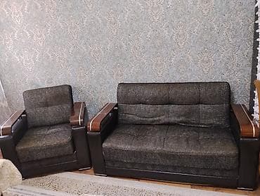 Qonaq otağı üçün dəst: divan və kreslo İSTİKBAL firması 1 divan 1