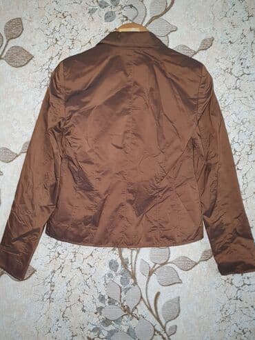 kardiqan: Qadın üçün qısa bleizer/jaket - Rəng: şabalıdı/qəhvəyi - Model — 4