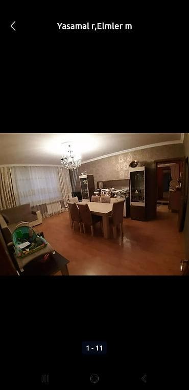 Квартиры: Баку, Поселок Ясамал, 4 комнаты, Вторичка, м. Эльмляр Академиясы, 110 м² — 3