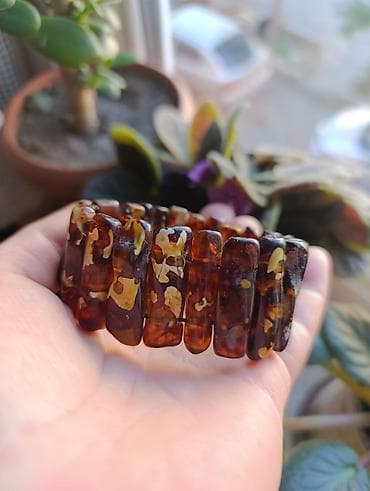 tek qas uzuk: Браслеты из натурального Балтийского Янтаря. цены 25-30 манат — 3