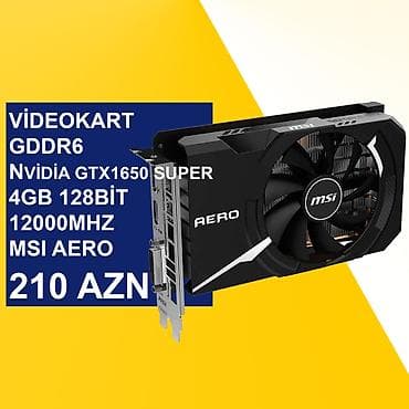 intel core i3: Videokart "Nvidia GDDR6 GTX1650 Super 4GB 128bit 12000Mhz MSİ Aero" — 1