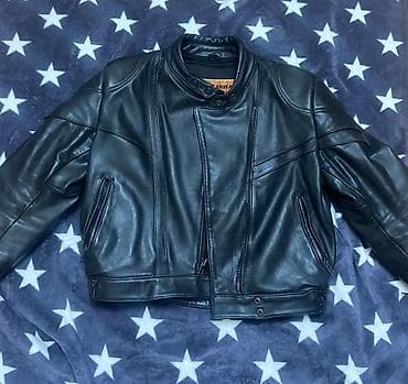 SANMARU Professional Leather Wear kişi dəridən gödəkçə - Rəng: qara -