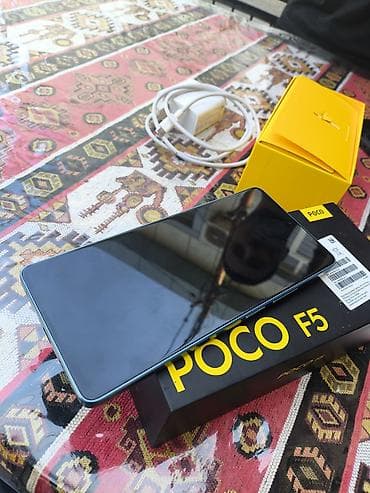 ps4 2 orjinal pult: Poco F5, 256 GB, rəng - Göy, Sensor, Barmaq izi, Face ID — 2