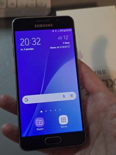 Samsung Galaxy A3 2016, 16 GB, rəng - Qara, İki sim kartlı