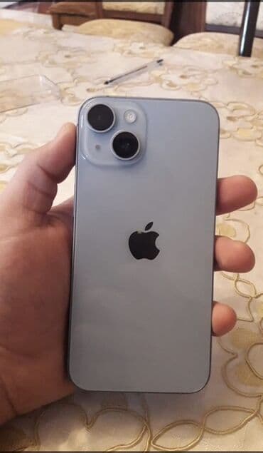 купить игровой компьютер бу: IPhone 14, Mavi, Simsiz şarj, Face ID — 1