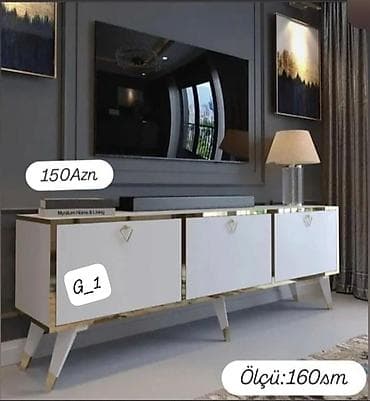 tum: Məhsul: TV stol-altı (TV tumbası) Ölçü: 160 sm Qiymət: 150 AZN — 1