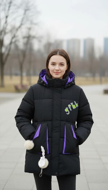 2 теплые куртки для девочки/девушки 27 и 40 АЗН Темная для девочек