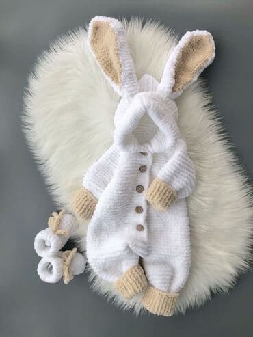 Məhsul: Körpələr üçün əl işi toxuma dəstlər - Yumşaq ipdən toxunmuş